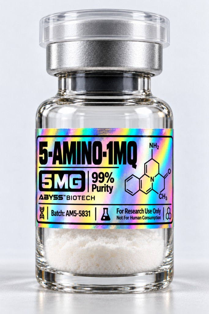 5-Amino-1MQ 5 mg research compound vial – Abyss Biotech