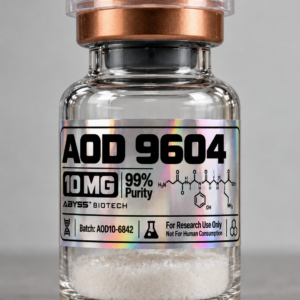 AOD-9604 10 mg research peptide vial – Abyss Biotech