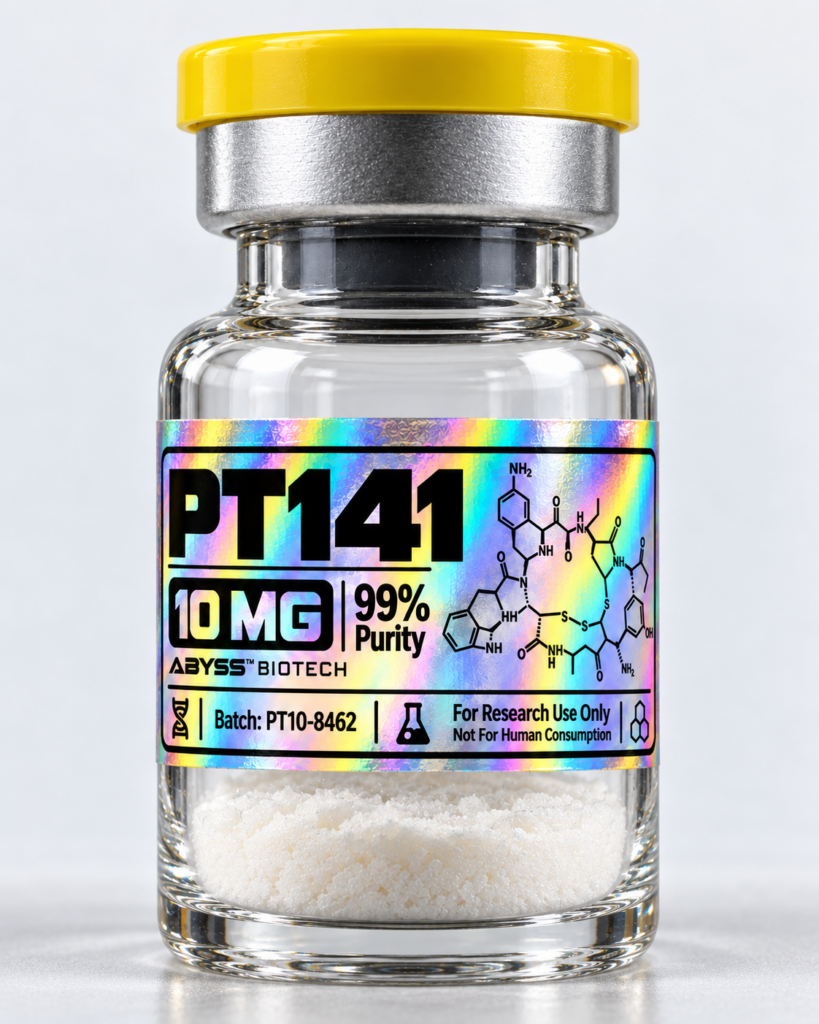 PT141 10 mg research peptide vial – Abyss Biotech